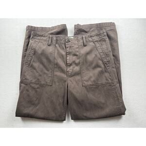 Madewell Pants Women 32 Brown Low Slung Baggy EUC